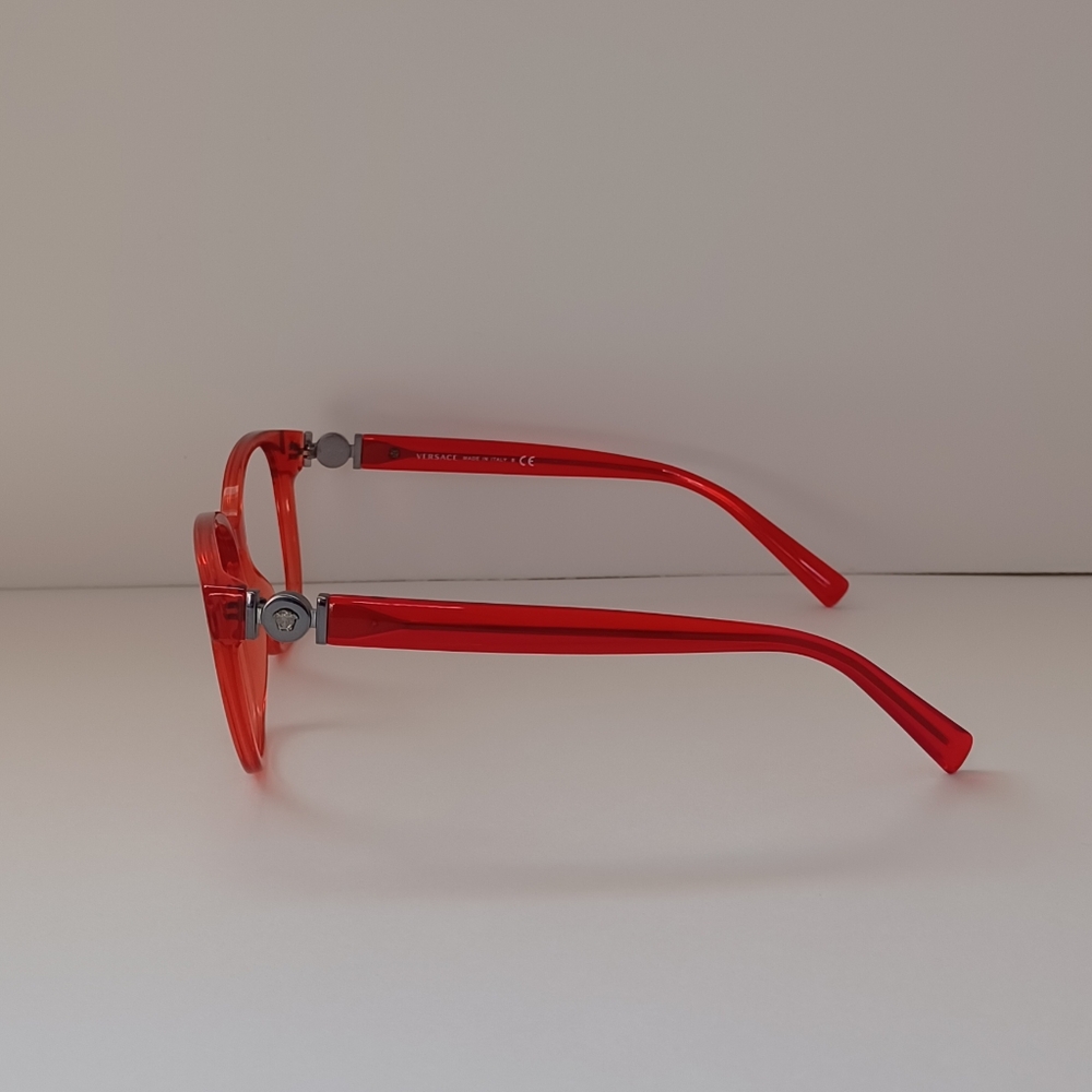 NEW VERSACE MOD. 3273 5307 RED AUTHENTIC EYEGLASSES W/CASE 54-16 - Picture 4 of 8